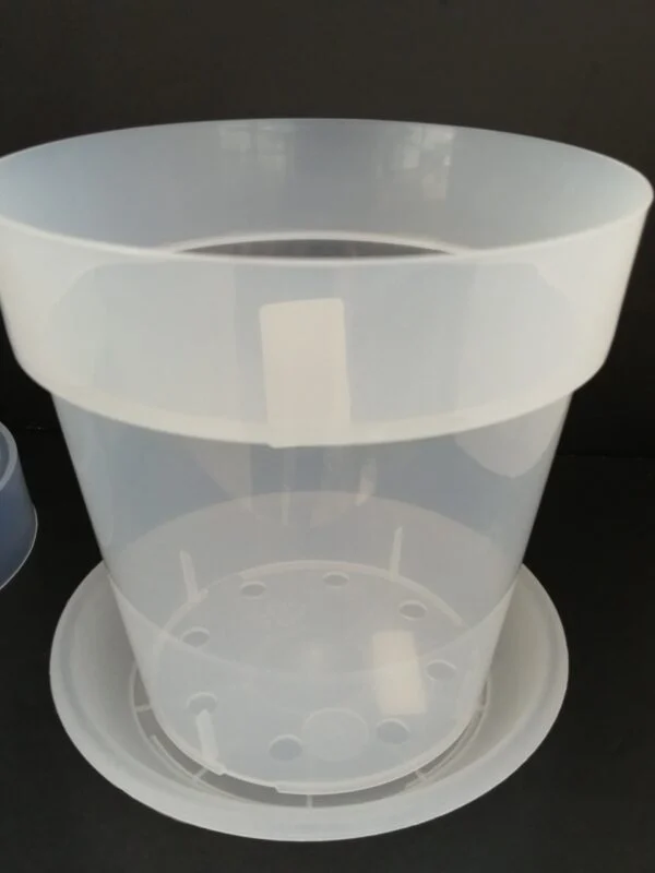 Vaso Tondo 11cm Trasparente con fori