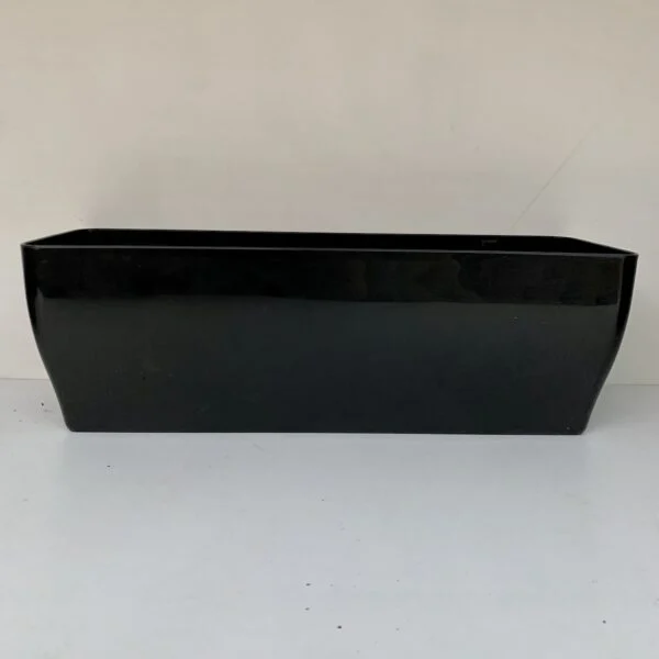 Vaso cassetta cm 39 nero lucido