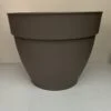 Vaso tondo cm 18 color grigio