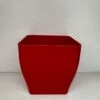 Vaso Quadrato 13 cm rosso