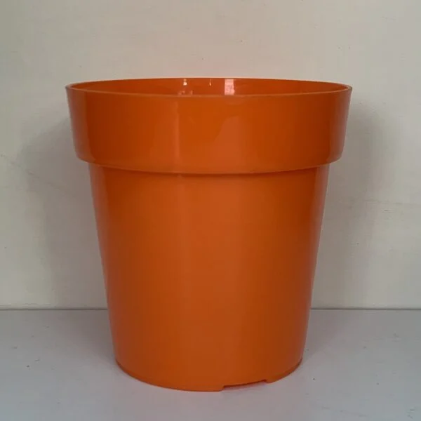 Vaso tondo cm 15 arancione fluo